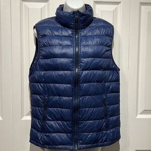 Buffalo David Bitton Unisex Blue 80% down, 20% poly filled‎ Vest Size S